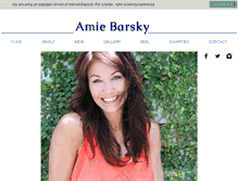 Tablet Screenshot of amiebarsky.com